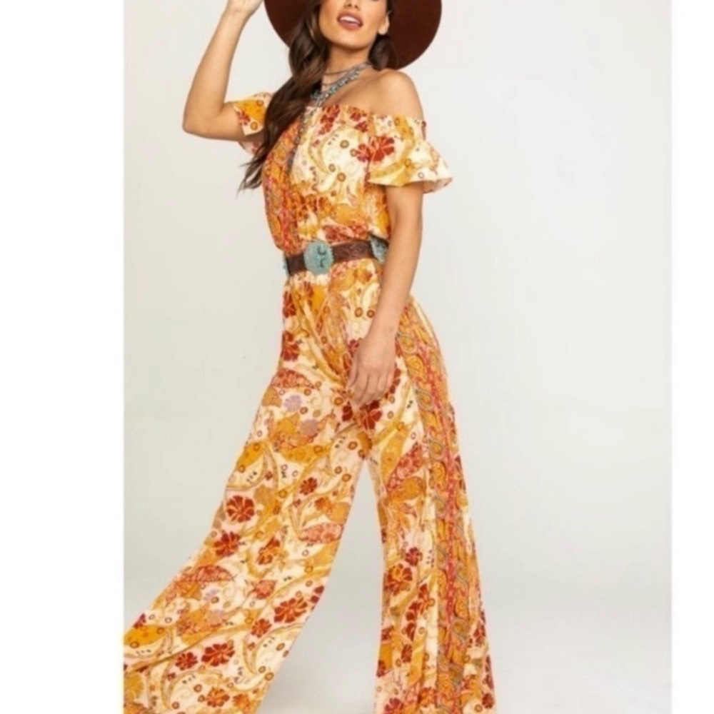 Free People Carmen Jumpsuit Size Small, EUC